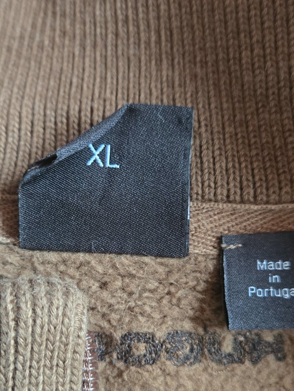 BOSS Hugo Boss Cotton Full Zip Brown Sweater/Sweatshirt XL - Picture 4 of 13